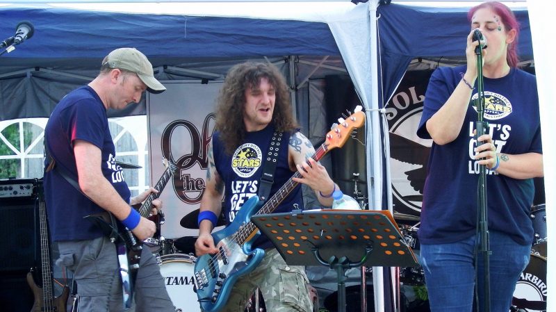 Solarbird playing at charity gig Festibull, August 2016