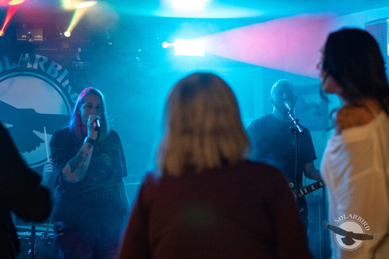 The crowd enjoying rock covers band, Solarbird